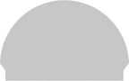 38"W x 25-3/4"H x 2-3/4"P Half Round 3 Spoke Architectural Grade PVC Combination Pediment