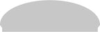 78" W x 26-3/8"H x 2-3/4"P Elliptical Smooth Architectural Grade PVC Combination Pediment