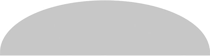 64" W x 17" H x 2" P Elliptical 3 Spoke Architectural Grade PVC Pediment
