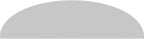 64" W x 17" H x 2" P Elliptical 3 Spoke Architectural Grade PVC Pediment