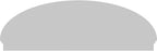 80" W x 26-7/8"H x 2-3/4"P Elliptical Sunburst Architectural Grade PVC Combination Pediment