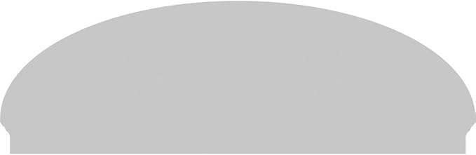 80" W x 26-7/8"H x 2-3/4"P Elliptical Sunburst Architectural Grade PVC Combination Pediment