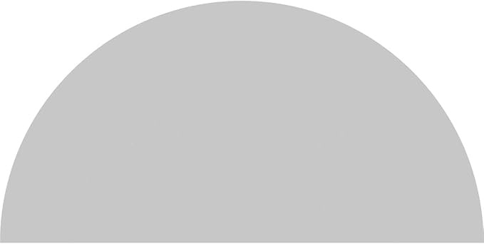 76"W x 38"H x 2"P Half Round 3 Spoke Architectural Grade PVC Pediment
