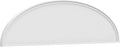 Ekena Millwork 76"W x 20"H x 2"P Elliptical Smooth Architectural Grade PVC Pediment