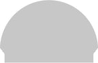 34"W x 23-3/4"H x 2-3/4"P Half Round 4 Spoke Architectural Grade PVC Combination Pediment