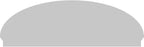 82" W x 27-3/8"H x 2-3/4"P Elliptical 4 Spoke Architectural Grade PVC Combination Pediment