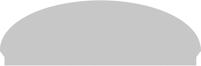 74" W x 25-3/8"H x 2-3/4"P Elliptical 3 Spoke Architectural Grade PVC Combination Pediment