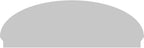 74" W x 25-3/8"H x 2-3/4"P Elliptical 3 Spoke Architectural Grade PVC Combination Pediment