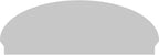 62" W x 22-3/8"H x 2-3/4"P Elliptical Sunburst Architectural Grade PVC Combination Pediment