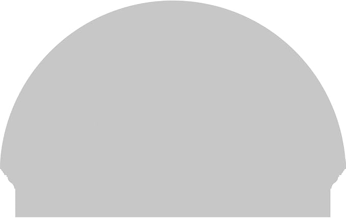 36"W x 24-3/4"H x 2-3/4"P Half Round 4 Spoke Architectural Grade PVC Combination Pediment
