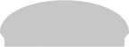 48" W x 18-7/8"H x 2-3/4"P Elliptical Sunburst Architectural Grade PVC Combination Pediment