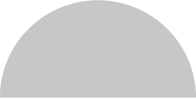 52"W x 26"H x 2"P Half Round Smooth Architectural Grade PVC Pediment