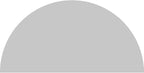 52"W x 26"H x 2"P Half Round Smooth Architectural Grade PVC Pediment