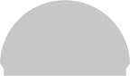 56"W x 34-3/4"H x 2-3/4"P Half Round Sunburst Architectural Grade PVC Combination Pediment