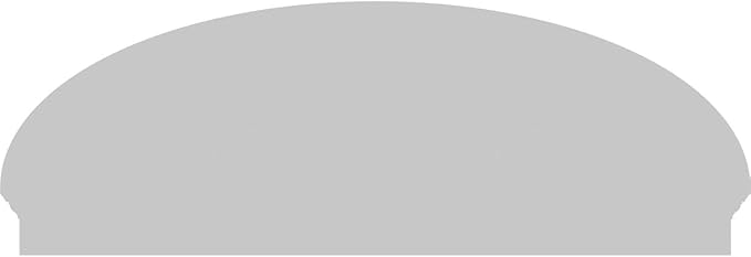 64" W x 22-7/8"H x 2-3/4"P Elliptical Sunburst Architectural Grade PVC Combination Pediment