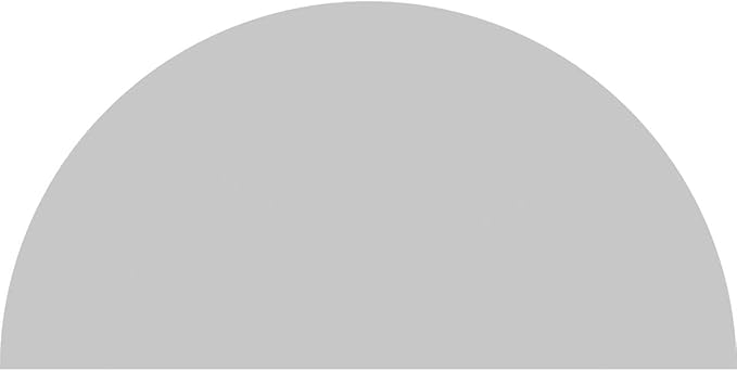 62"W x 31"H x 2"P Half Round Smooth Architectural Grade PVC Pediment