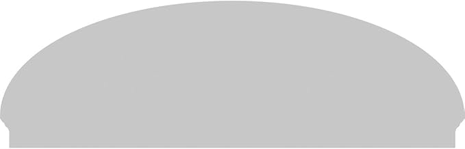 84" W x 27-7/8"H x 2-3/4"P Elliptical Smooth Architectural Grade PVC Combination Pediment