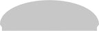 84" W x 27-7/8"H x 2-3/4"P Elliptical Smooth Architectural Grade PVC Combination Pediment