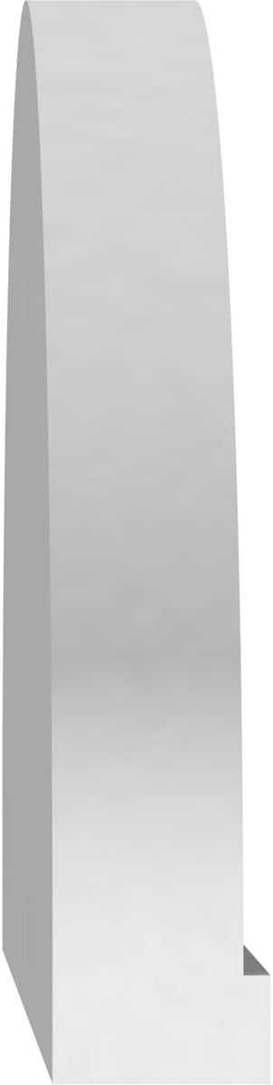 Ekena Millwork 30"W x 8-1/2"H x 2"P Elliptical Smooth Architectural Grade PVC Pediment