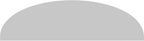 36" W x 10" H x 2" P Elliptical 3 Spoke Architectural Grade PVC Pediment