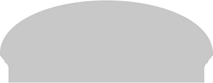 40" W x 16-7/8"H x 2-3/4"P Elliptical 3 Spoke Architectural Grade PVC Combination Pediment