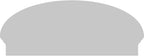 40" W x 16-7/8"H x 2-3/4"P Elliptical 3 Spoke Architectural Grade PVC Combination Pediment