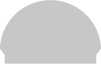 34"W x 23-3/4"H x 2-3/4"P Half Round Smooth Architectural Grade PVC Combination Pediment