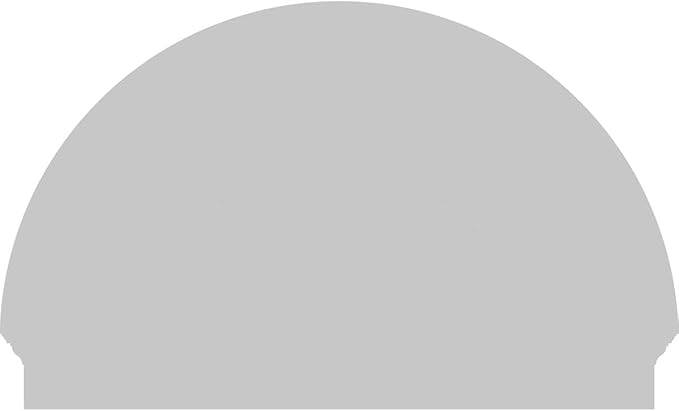 46"W x 29-3/4"H x 2-3/4"P Half Round 3 Spoke Architectural Grade PVC Combination Pediment