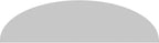 Ekena Millwork 62"W x 16-1/2"H x 2"P Elliptical Smooth Architectural Grade PVC Pediment