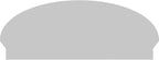 44" W x 17-7/8"H x 2-3/4"P Elliptical 3 Spoke Architectural Grade PVC Combination Pediment