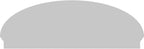 64" W x 22-7/8"H x 2-3/4"P Elliptical 3 Spoke Architectural Grade PVC Combination Pediment