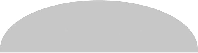 68" W x 18" H x 2" P Elliptical Sunburst Architectural Grade PVC Pediment