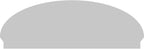 68" W x 23-7/8"H x 2-3/4"P Elliptical Sunburst Architectural Grade PVC Combination Pediment