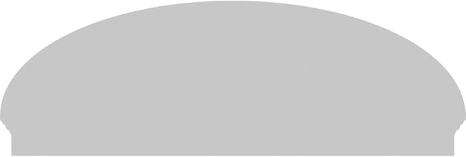 68" W x 23-7/8"H x 2-3/4"P Elliptical Sunburst Architectural Grade PVC Combination Pediment