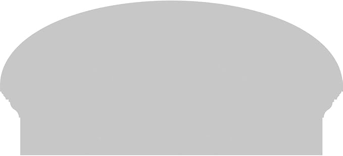 26" W x 13-3/8"H x 2-3/4"P Elliptical 3 Spoke Architectural Grade PVC Combination Pediment