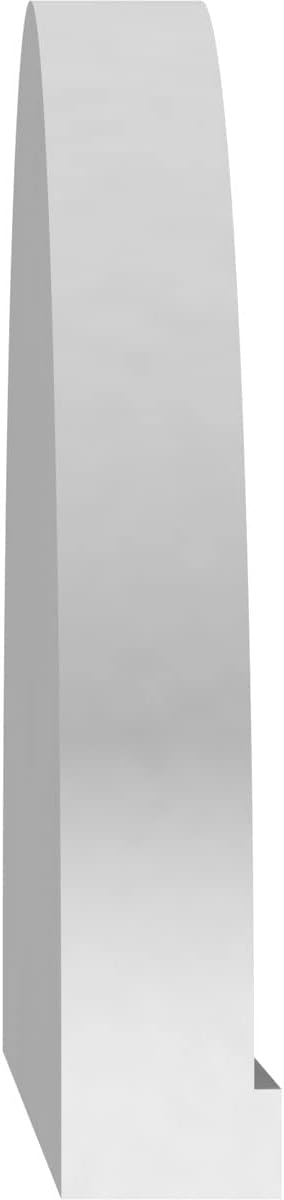 42" W x 11-1/2"H x 2" P Elliptical 3 Spoke Architectural Grade PVC Pediment