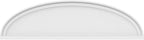 Ekena Millwork 56"W x 15"H x 2"P Elliptical Smooth Architectural Grade PVC Pediment