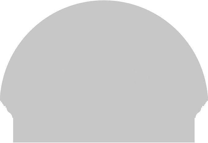 24"W x 18-3/4"H x 2-3/4"P Half Round 4 Spoke Architectural Grade PVC Combination Pediment