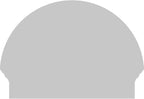24"W x 18-3/4"H x 2-3/4"P Half Round 4 Spoke Architectural Grade PVC Combination Pediment