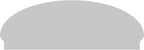 58" W x 21-3/8"H x 2-3/4"P Elliptical 3 Spoke Architectural Grade PVC Combination Pediment