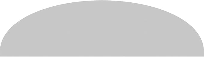 Ekena Millwork 30"W x 8-1/2"H x 2"P Elliptical Smooth Architectural Grade PVC Pediment