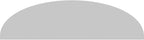 Ekena Millwork 30"W x 8-1/2"H x 2"P Elliptical Smooth Architectural Grade PVC Pediment