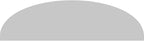 Ekena Millwork 48"W x 13"H x 2"P Elliptical Smooth Architectural Grade PVC Pediment
