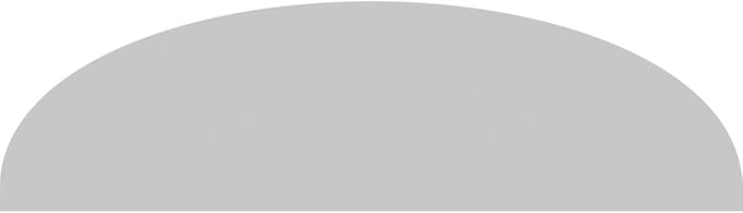 Ekena Millwork 48"W x 13"H x 2"P Elliptical Smooth Architectural Grade PVC Pediment