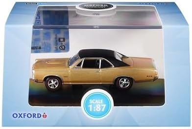 Diecast 1966 Pontiac GTO Martinique Bronze and Black 1:87 Scale 87PG66003