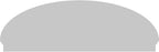 80" W x 26-7/8"H x 2-3/4"P Elliptical Smooth Architectural Grade PVC Combination Pediment