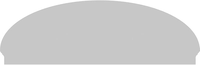 80" W x 26-7/8"H x 2-3/4"P Elliptical Smooth Architectural Grade PVC Combination Pediment