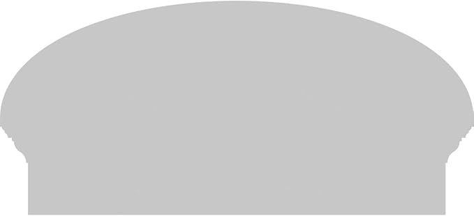 26" W x 13-3/8"H x 2-3/4"P Elliptical 4 Spoke Architectural Grade PVC Combination Pediment