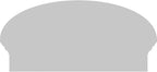 26" W x 13-3/8"H x 2-3/4"P Elliptical 4 Spoke Architectural Grade PVC Combination Pediment