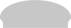 38" W x 16-3/8"H x 2-3/4"P Elliptical Sunburst Architectural Grade PVC Combination Pediment